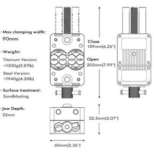手工一虎寸30IPU4不锈钢小钳带台手作工台具砧摆件铁砧子钳