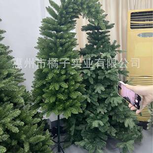 源头工厂PV诞C歪脖子弯头圣装ULH树色绑灯加饰圣诞树颜尺寸铁脚