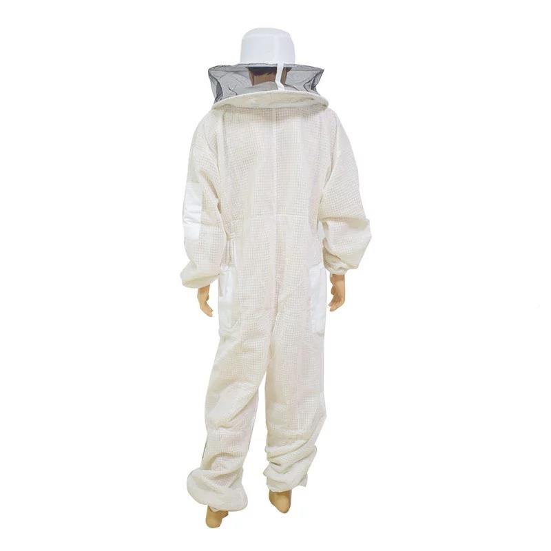 蜜6745连体蜂衣三层防网连体蜂衣透气蜜面蜂护服圆蜂帽连体蜂衣