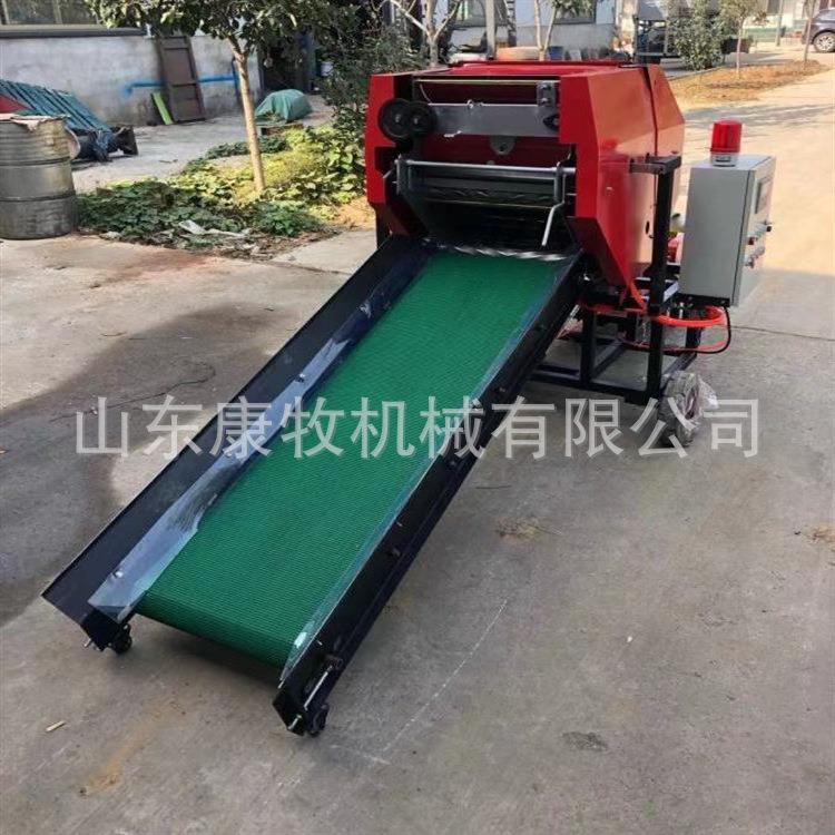 牛羊饲草打165捆膜机包全自动殖青储裹包机秸秆牧草粉碎打养包机