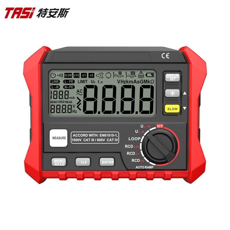 漏电开关测试仪TA872A漏电开关保护器电缆测线路漏电检测仪