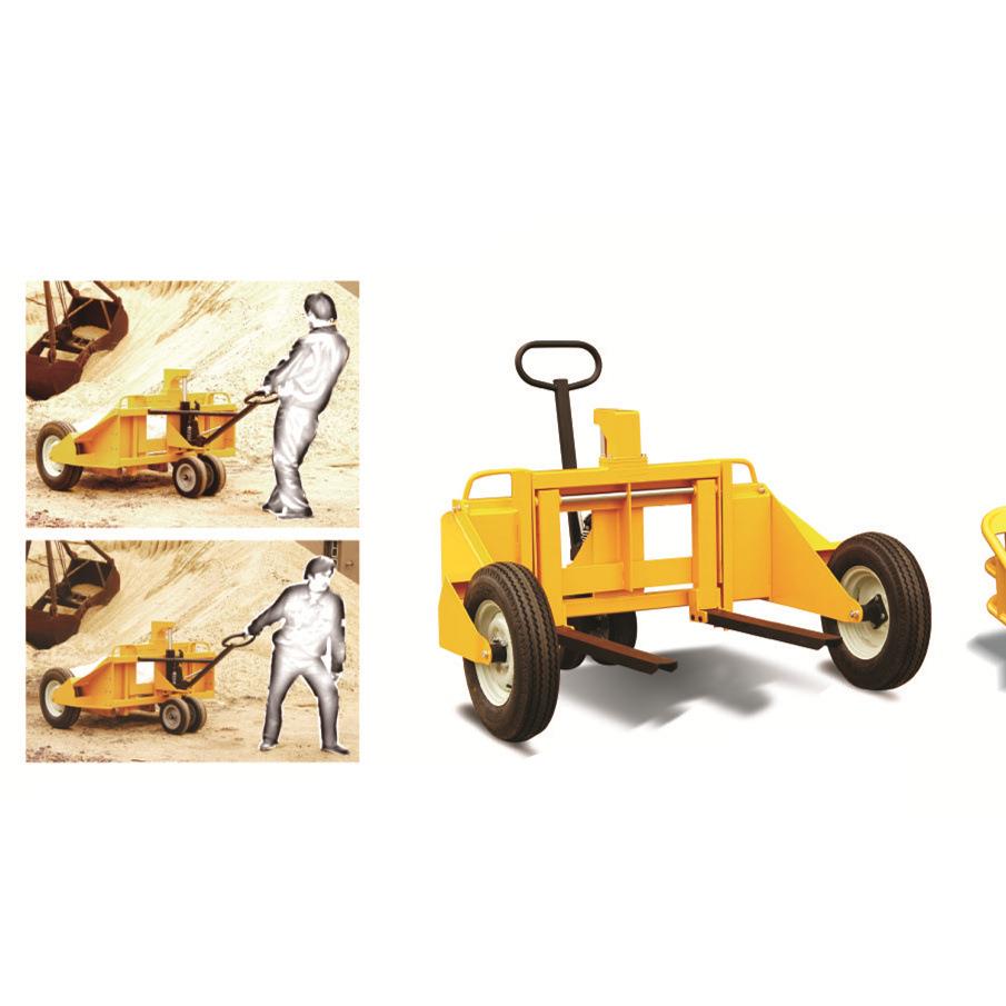 山地型叉车1吨重型越野液压搬运叉车山地型托盘车手动托盘车1.25T