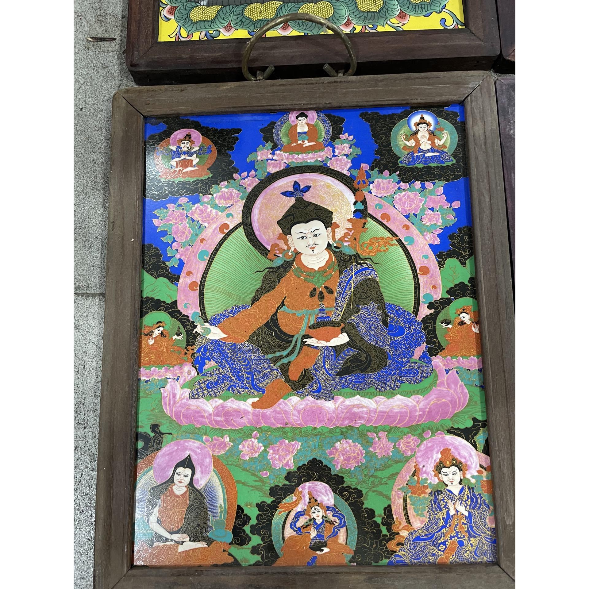 景德镇瓷板画佛像装饰画壁挂国书挂画