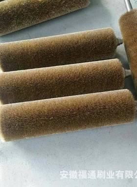 抛光刷除锈打磨钢带缠绕GTT式不掉毛辊不锈钢丝刷双铜丝钢镀丝毛