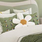 儿童房多简约UJZ品家样居软装 样板房床品9床件套民宿床品板间件套