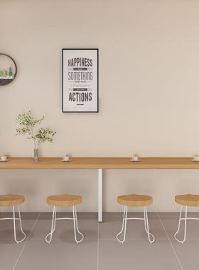 吧矮台桌窄工业风便利店小桌吃店酒吧长条子靠墙餐DWF桌椅组合121