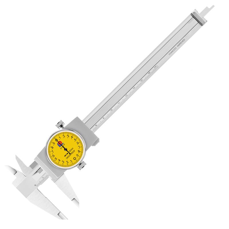 IJO不锈TSZ钢带5表卡尺0-150精-00-00mm大阳高度指针防震表2盘