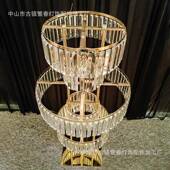 道具摆圆形插主桌装 饰件水KVL晶花挂件台花架舞饰品铁艺路引欧式