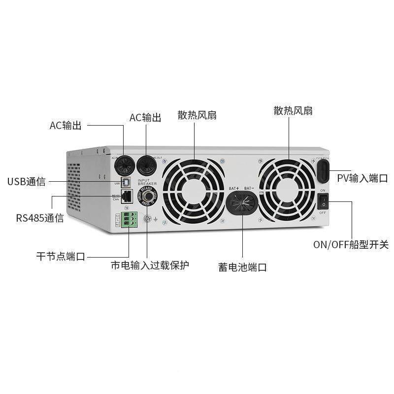 工机频正弦波功离网太阳能发电5逆控一体2KWKWKW家OCJ用大率