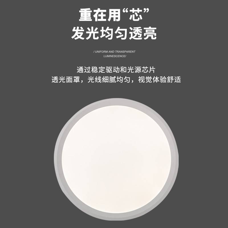 LED圆形吊线灯工业风商场办公室造型灯实心圆商用照明led吊灯面板