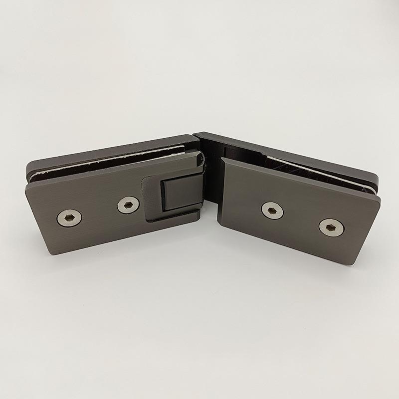 门浴室玻层304不锈钢夹内外璃开长合页柜门平淋浴房MSD-S101无框