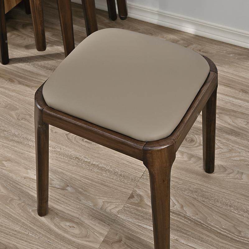 现代简约家用客厅实8木小W方凳化妆软包饭店轻奢设可计叠放美无品