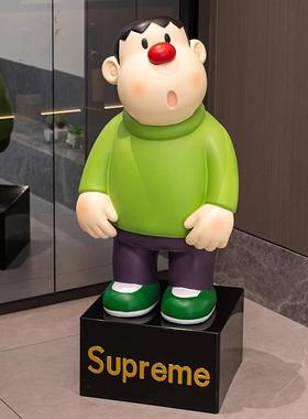 卡通地创胖虎落大摆存件VRH钱罐客厅电视柜桌面摆件玄意关酒柜装