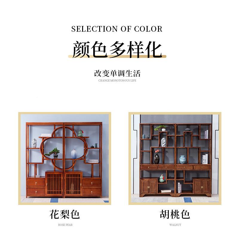 木博架实多古宝董阁花梨木中式客厅古茶具展示柜摆CWS件隔断置物