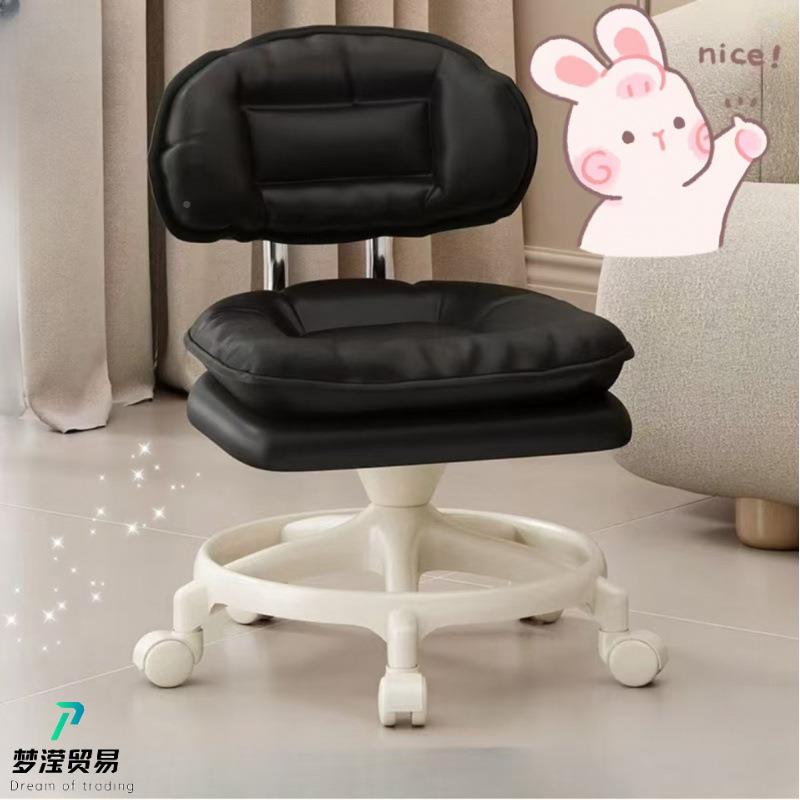 发换凳客厅静万向轮矮凳家用音茶几小沙凳子轮加厚AAL可移动带靠