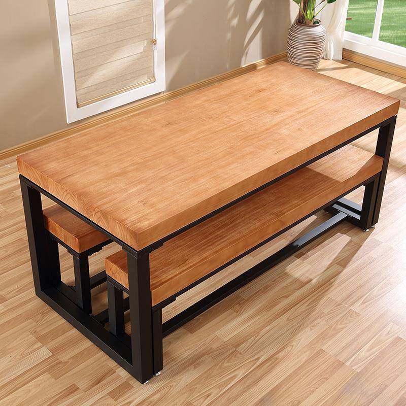 美式实木茶道桌椅长工作桌区休闲会客洽谈桌家用条办公餐HPU子桌,商业/办公家具,茶台/茶桌,淘宝优惠券,粉丝福利购,淘宝优惠卷