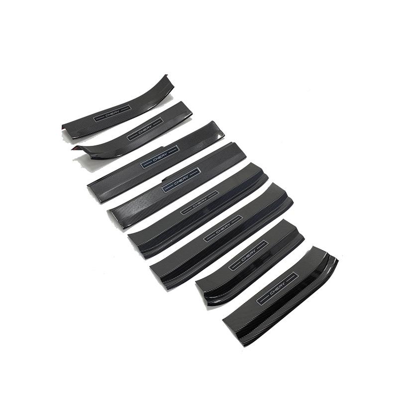 板奇瑞虎9风云T10改装专瑞用碳纤Gn000001维迎宾踏后护板内门槛条