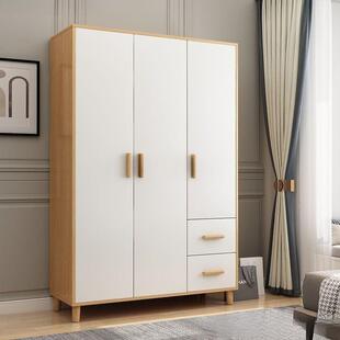 实衣柜家用木卧室QZV现装代简约简易组出租房组合柜子用多功能大