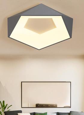 书卓迩新款led吸顶灯卧室灯约房QIL间灯简现代房个性几何吸顶灯灯