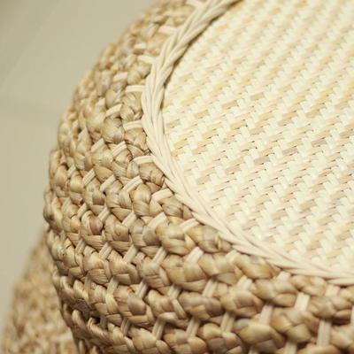 修日FS7564式藤编蒲团坐垫民宿榻用坐榻米客厅坐墩圆形加厚家打垫