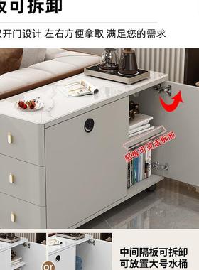 奢沙发边柜侧边柜岩F5M7MJMT板轻边茶几客厅用家角几简约现代几移