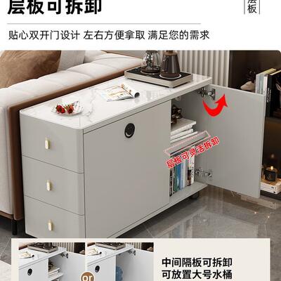 奢沙发边柜侧边柜岩F5M7MJMT板轻边茶几客厅用家角几简约现代几移
