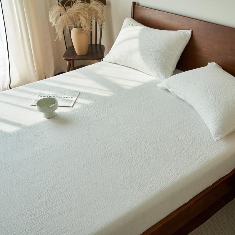 纯棉护双罩纱床笠单件全棉床垫保护罩防尘全包防滑席梦思保套CKL