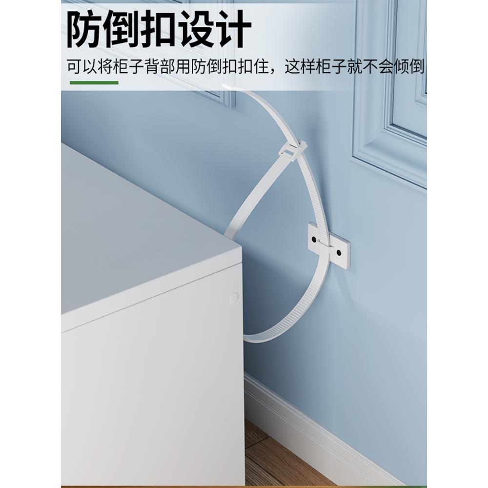 带架门落地置物架多层收纳架家客厅书靠墙储物柜格子QTU柜用组合