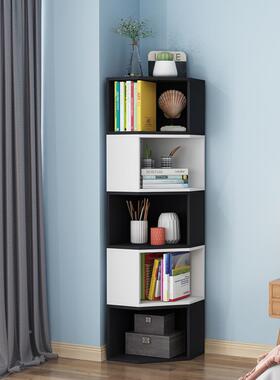 9拐C三角落地柜储物柜简约角置物架转角书架简单F76HTS85代简易现