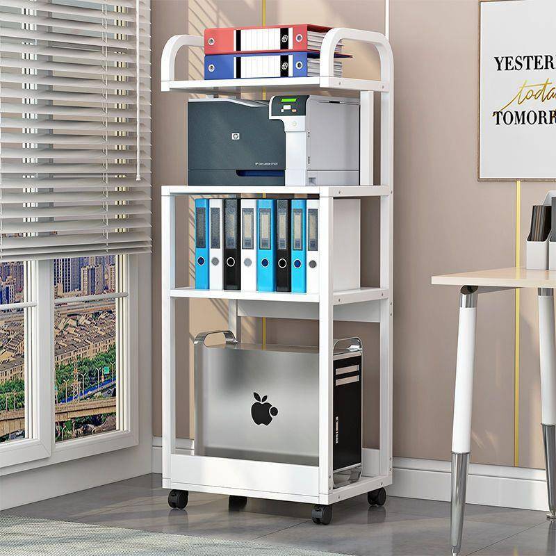 可移动带滑轮机台式电脑主机架子多层主机箱托用架家放打印AKO置