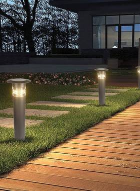 户外防JR-B002雨太能le草d草坪灯感应阳智能灯小区墅花园地别装饰