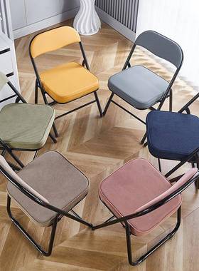 折椅子33高38高椅43高人矮成中号2家叠用靠背椅学生宿舍学习办公
