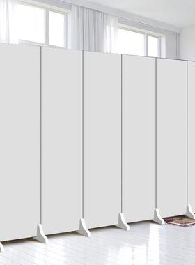 白色屏风纯隔断简折约现代进门公司LOG遮O办无品牌/公室挡移动叠