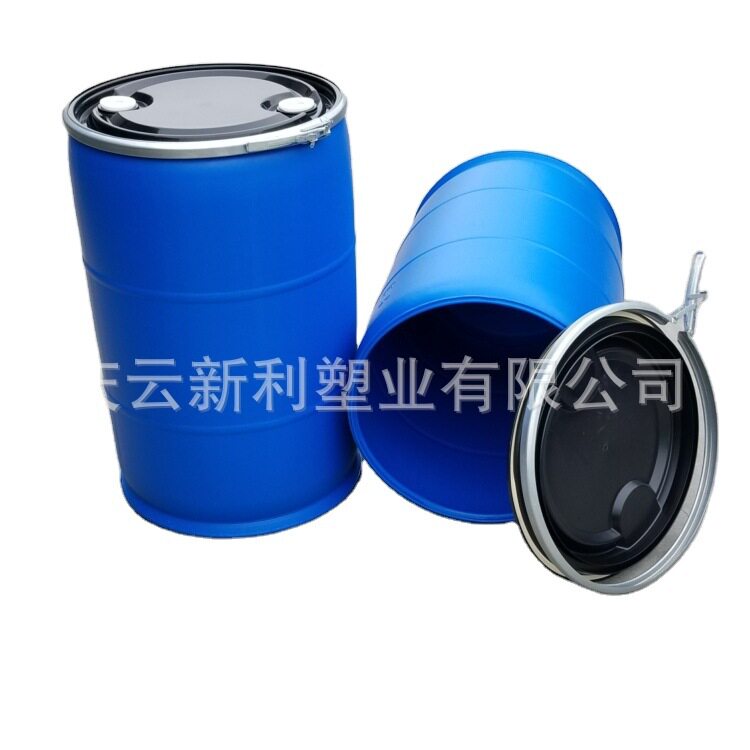 200L美式直口法兰双环塑料桶