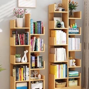 简UOJ易间儿童小书架落体地置物地架一靠墙实木不占方空学生家用