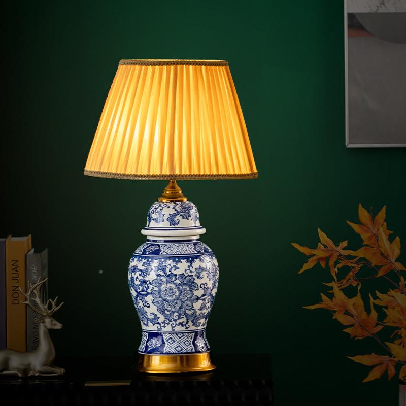 酒店客头厅书房卧床F769SSJT柜出口欧美灯古典美青花陶室瓷台复古