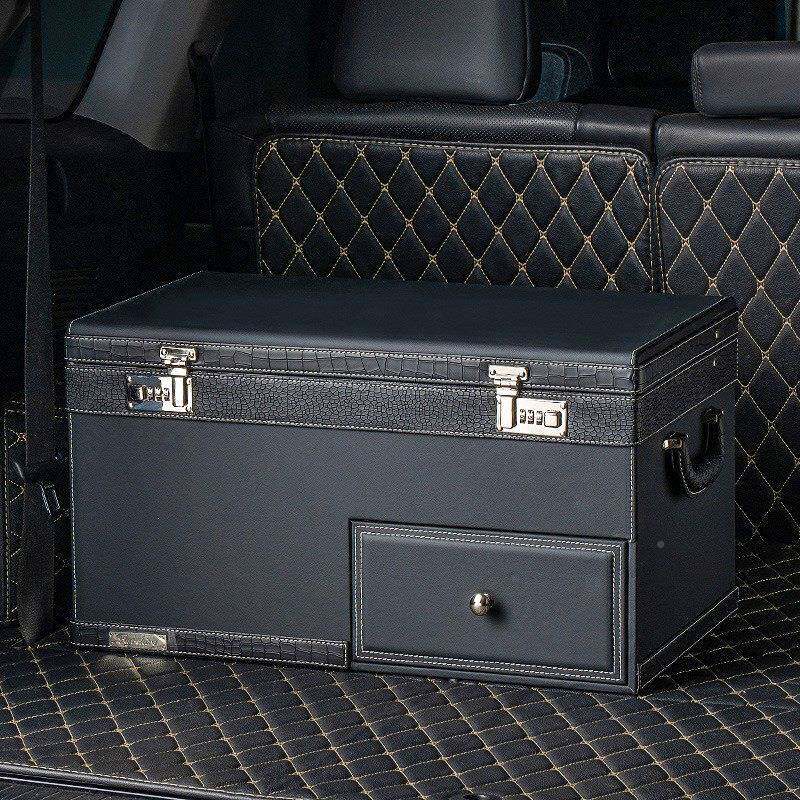 汽735车纳后备箱收箱子车载收纳背盒理抽屉车用后整车上储物箱密