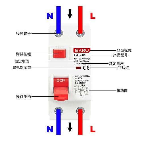 2P4PA型AC型WGSCRCCBR器CLDECB剩余电流断路短路漏电保护