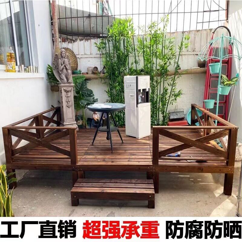 户外防腐实木地板阳台庭院自铺