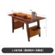 北美黑胡长桃木书桌意式 极简书木书桌方形办公桌实高端书桌LRW架