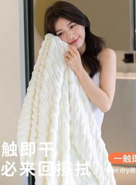 浴巾家吸水速用干加厚长款浴袍可穿裹浴裙可大YNN人非202女5新款