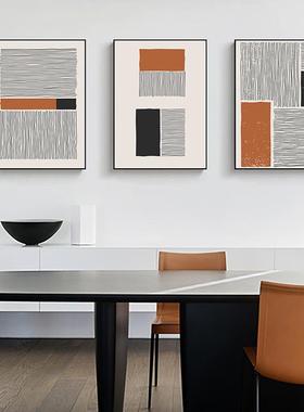 布线现代抽象客厅风走装饰QX202103白色黑色线条画壁画廊卧室大幅