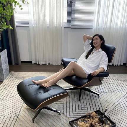 现代办简约公午睡休闲沙躺椅伊沙姆斯躺LDM16椅单人发椅阳台客厅