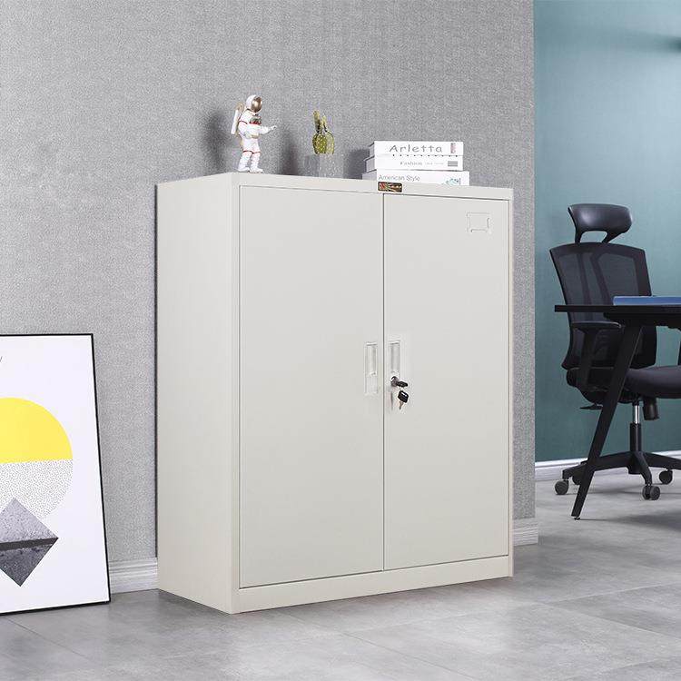 以利办公室案柜铁皮矮C004柜钢制文件铁地柜9档00x8500x40mm小柜