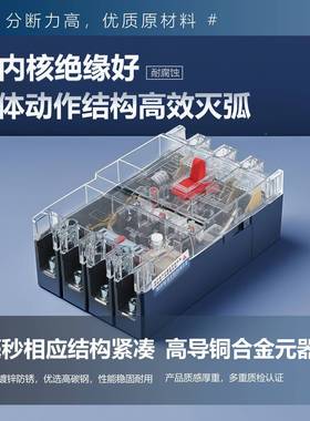 0上海人民D15996Z2透0LE漏电断路器16A2504A00A630A漏保4300三相四线明