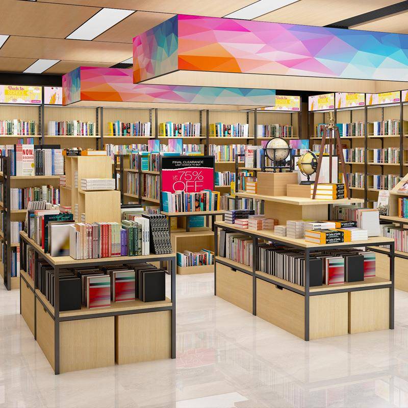 文具货架展示架多层文具店用614品书本双架面架店书亚克书力笔陈
