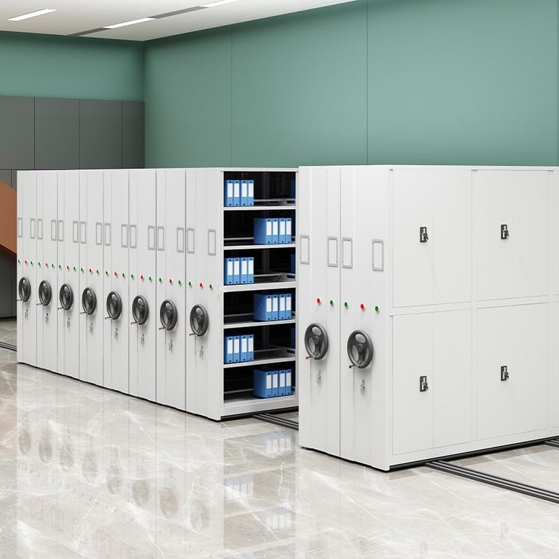 LHMJJ-03智全钢制现货密集架厂家电动双面移动档摇案柜凭证柜能手