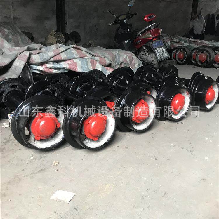 矿用300实心矿车轮各种5型号平板车轨0轮3轨道铸钢空矿车轮心道单