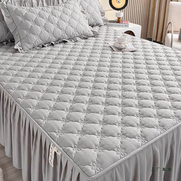 F979H5MS2四025新款夹棉床裙件套床罩防尘遮丑三棉单质件床单带裙,床上用品,床裙,淘宝优惠券,粉丝福利购,淘宝优惠卷