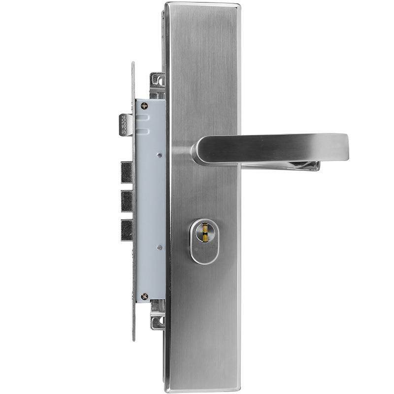 锁爵304不锈钢防锁门盗锁防盗门锁大门件三套装加长面板铁门锁,基础建材,机械门锁,淘宝优惠券,粉丝福利购,淘宝优惠卷